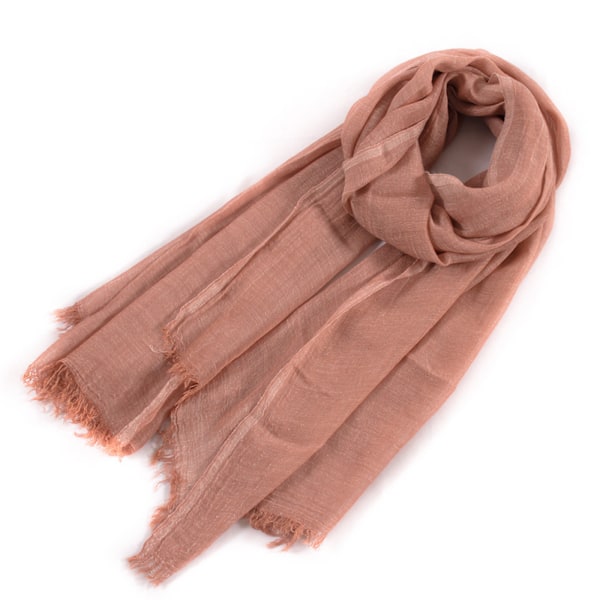#Sjal basic sjal med liten fransad kant lättvikts damloop sjal#