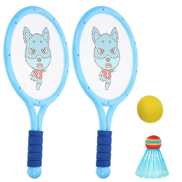 1 Set Bärbart Badmintonracket Badminton Övningsleksak Utomhus Barn Sportleksaker