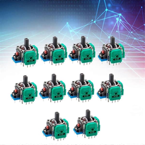 10 stk. Hall elektromagnetisk joystick for konsoll 3D Hall joystick sensor potensiometer
