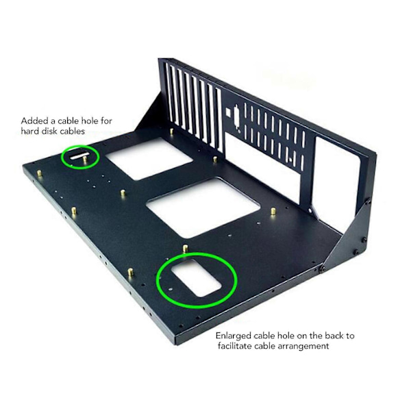 Computer Åbent Kabinet Rack Support X79 X99 Dual Servers Bundkort DIY Computer Åbent Chassis til ATX M ATX ITX Bundkort