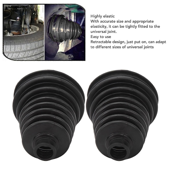 2 st CV-damasker Universell konstant hastighet led damaskset Mycket flexibla CV-damasker för bilar