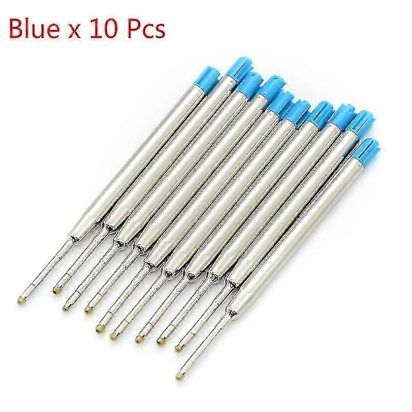 10 stk. blå blæk Parker Style Standard 1,0 mm kuglepen refills spids medium