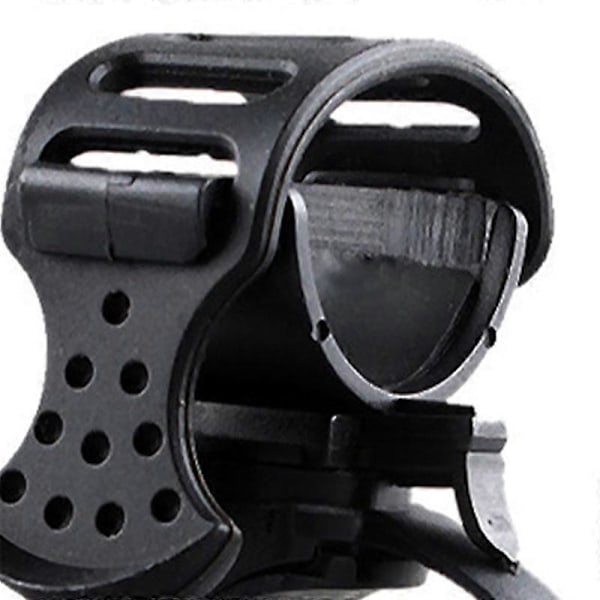 Sykkel Lyktfeste Holder Styre Gummi Sykkel Lampe Klipp Lys Brakett 360 Grader Rotasjon Justerbar