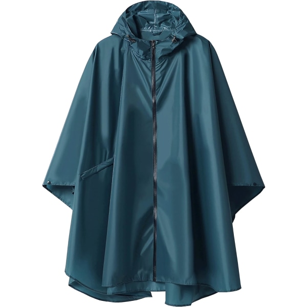 #Poncho Raincoat with Zip Hood for Adults#