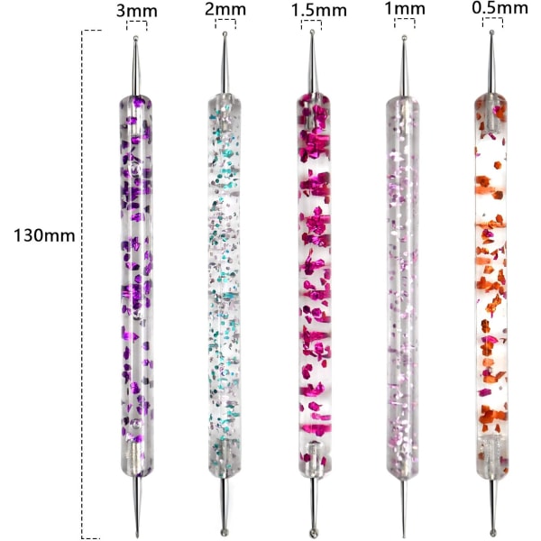 *5Pcs Nail Art Dotting Pen, Nail Art Pens, Dotting Tools, Nail Gel*