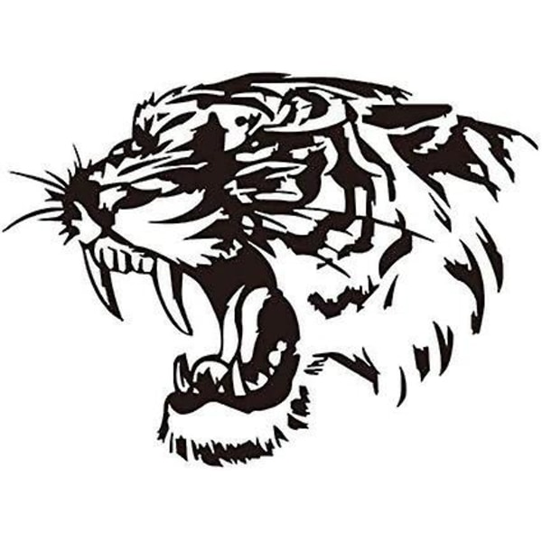 Bilklistermærker Bilhjelm Bilklistermærker Reflekterende Tigerhoved Klistermærker Personlighed Modificerede Karrosseriklistermærker 2 stk.