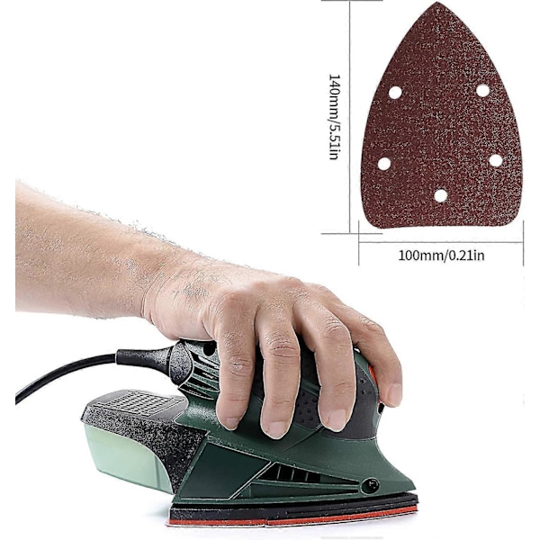 50 stk. slibeskiver, Iave 5 huller med velcro