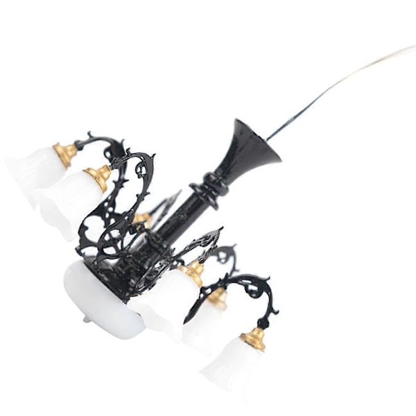 Miniatyr Taklampe Miniatyr Hus Lysekrone Ornament Anheng Mini Hus Lys