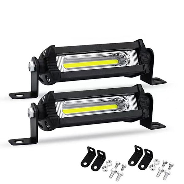 2-delt bil LED arbejdslys COB 9W mini lille enkelt række refi