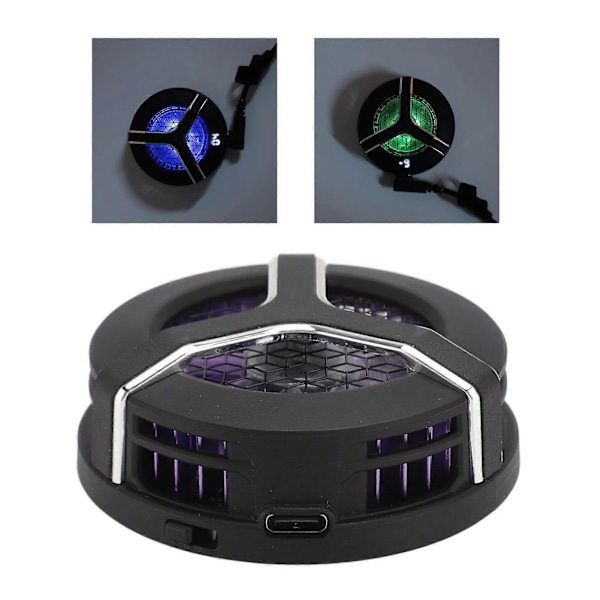 Telefonkøler Stærk Magnetisk Adsorption Bærbar Mobiltelefon Radiator Køleventilator med Temperaturdisplay til Gaming Live Streaming
