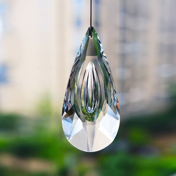 #120mm krystalprisme-vedhæng, transparent dråbeform#
