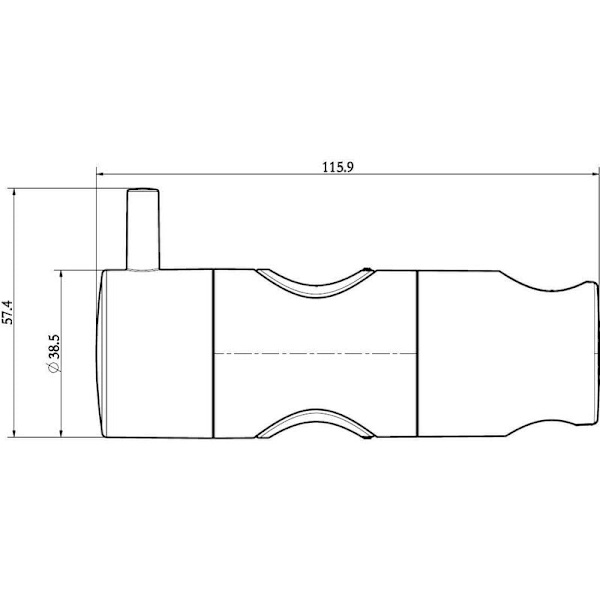 2 stk. universal støtte for dusjhode (diameter 22 mm) -