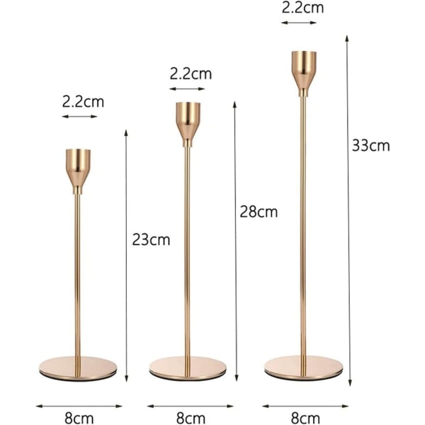 /#/Set med 3 (guld) metalljusstakar järnljusstakar/#/