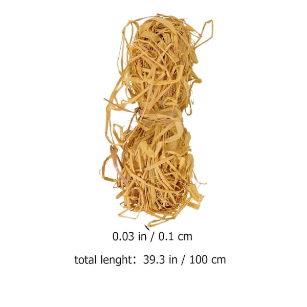 3 Nippua Raffia-nippuja Paperipakkausnarua Raffia-nauhaa DIY-askarteluun