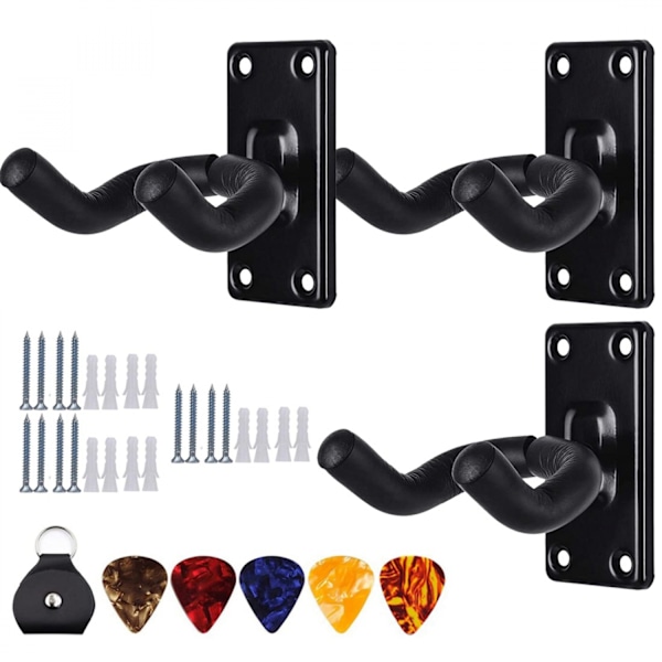 #Väggkrokar Gitarrväggfäste 3-pack Metallgitarrer#