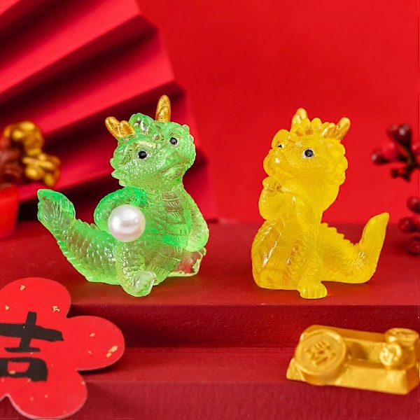 4 st Drakfigurer Trädgårdslandskap Drakprydnader Mini Drak Trädgårdsinredning