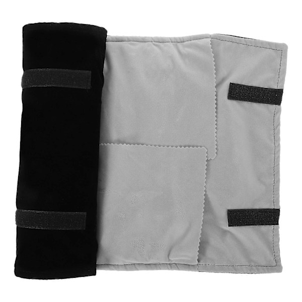 Grå Multifunktionel Luksus Flanell Smykkerulle Taske Foldbar Ring Opbevaringstaske Øreringe Halskæde Rulle Organizer Pose