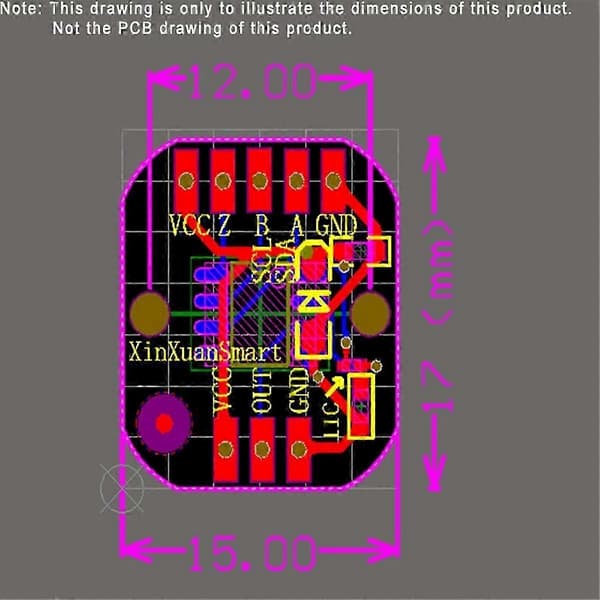 MT6835 Magnetisk Encoder Modul PWM/SPI Børsteløs Motor 21BIT Encoder Kan Erstatte AS5048