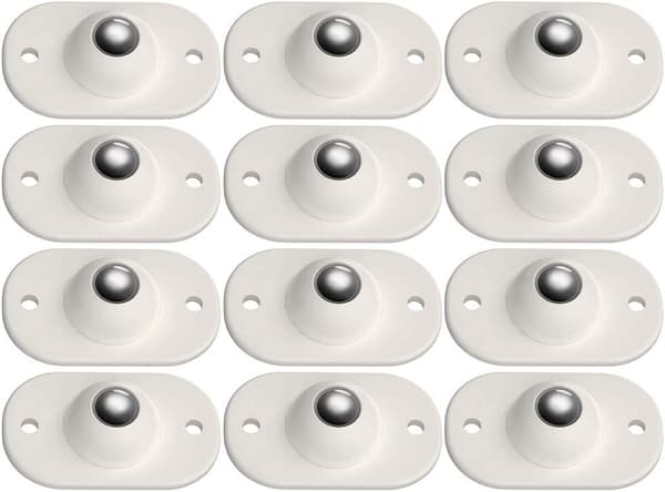 12 stk Selvklebende Svingbare Hjul, Universal 360° Rotasjonstrans
