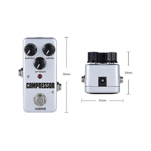 Gitar Effektpedal Kompressor Fullt Analog Krets Gitar Kompressor Pedal For Gitar Tilbehør