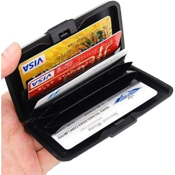 (Röd)Kreditkortshållare i aluminium Plånbok CASE Plånbok Metall Busine