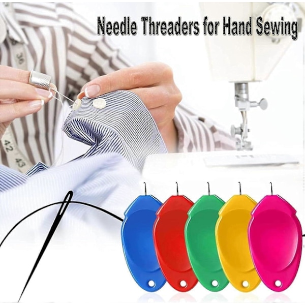 Nålitreder for symaskin, 20 stk. nålitredere for håndsøm, enkelt tredingshjelpemiddel, flott for nålarbeid, symaskin