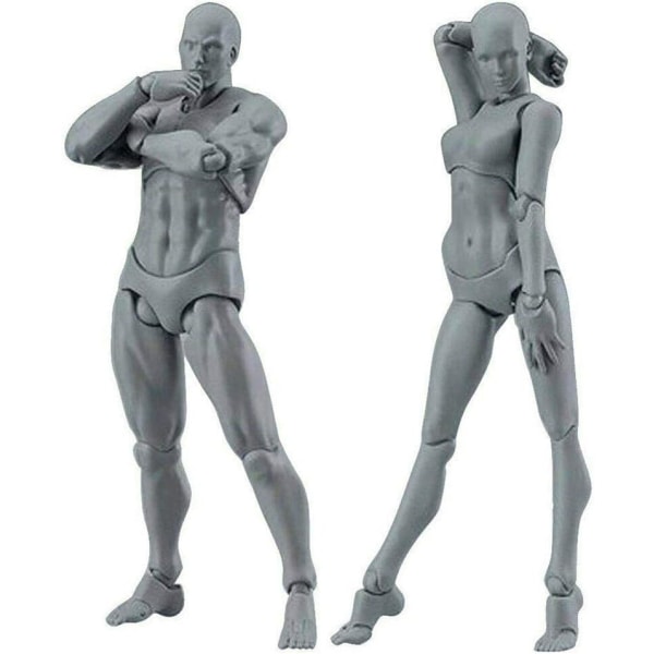 Tegnefigurer til kunstnere Menneskelig Mannequin Model Kit Mand/Kvinde