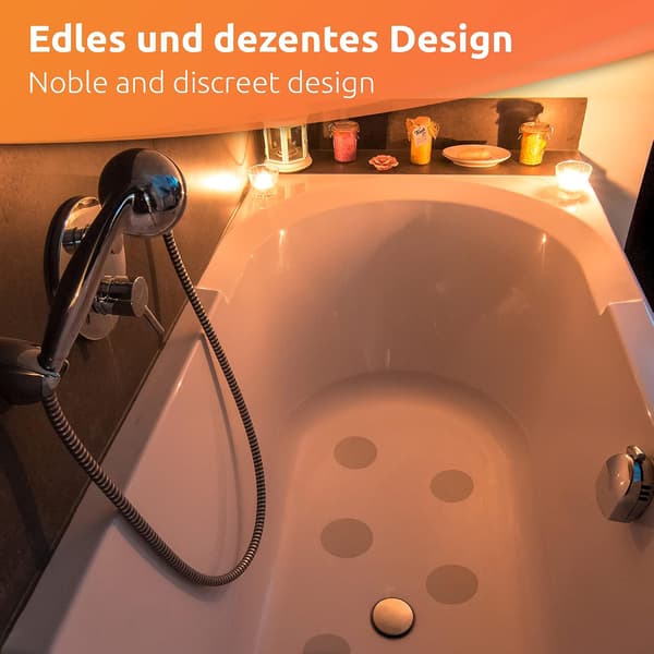 Halksäkra dusch- och badkarsskruvar (8 cm), set med 20 duschdraperi B