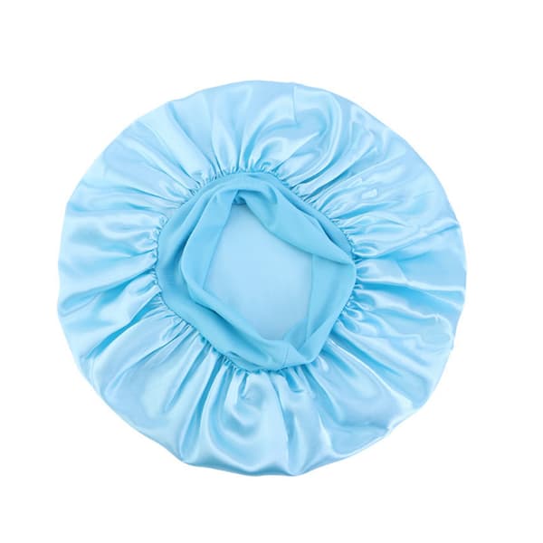 #Nattmössa - Satinhatt - Nattmössa-blå-56-58CM#