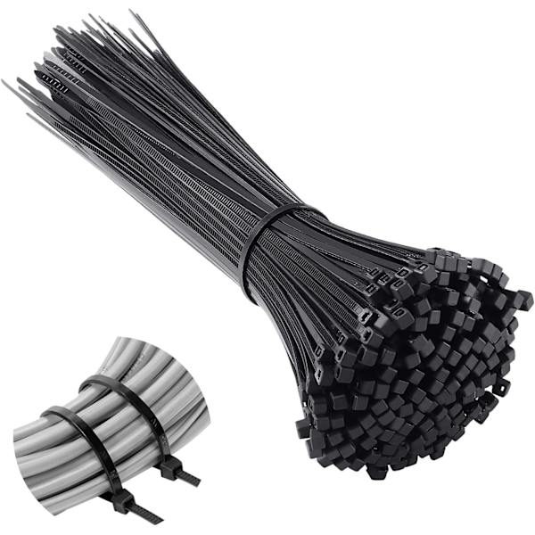 Sorte, 100 stk. 3*100 kabelbindere, professionelle kabelbindere, nylon c