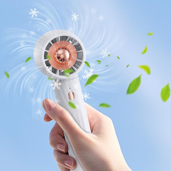 Turbin Liten Fläkt USB Laddning Handhållen Mini Elektrisk Fläkt Skrivbordsfläkt FAN0522