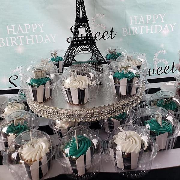 100 Pakke Cupcakeæsker Cupcakebeholdere Individuelle, Klar Plas
