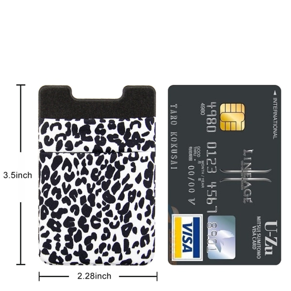 #Dubbellagers Lycra Mobiltelefon Korthållare - Zebra Tryck, Multifunktion#