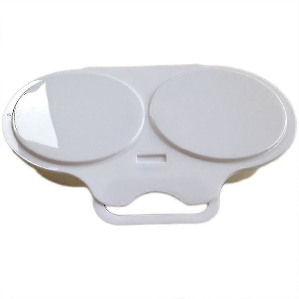 2 st Mikrovågsugn Äggkokare Non-stick Läcksäker Mikrovågsugn Pocherad Äggtillverkare Snabb Frukost Äggkokare (vit)