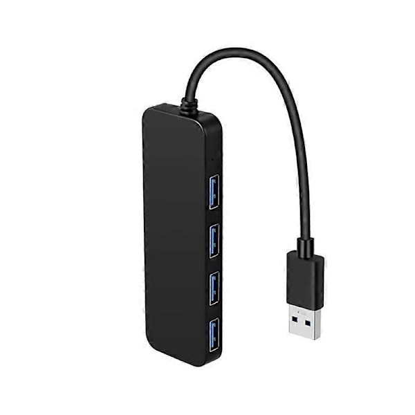 USB3.0-keskitin, telakointiasema neljällä USB3.0-keskittimen portilla, musta
