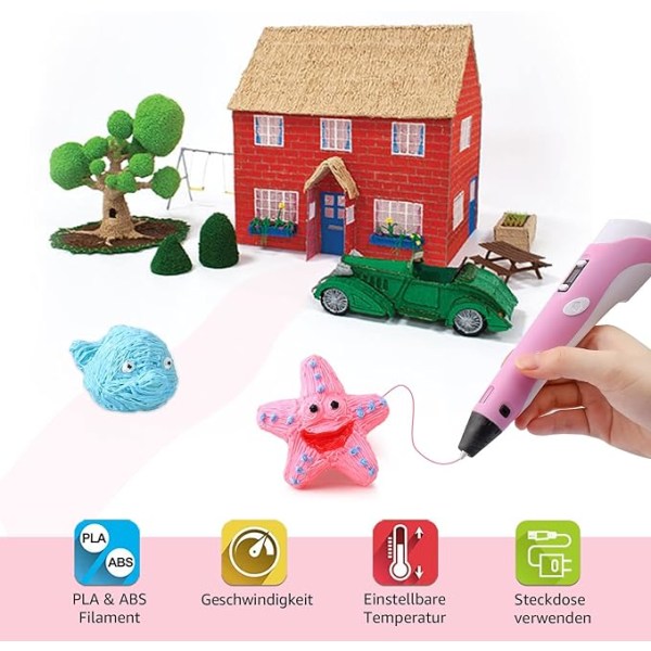 3D-pennapaket för barn och vuxna, 3m3 present 3D pri
