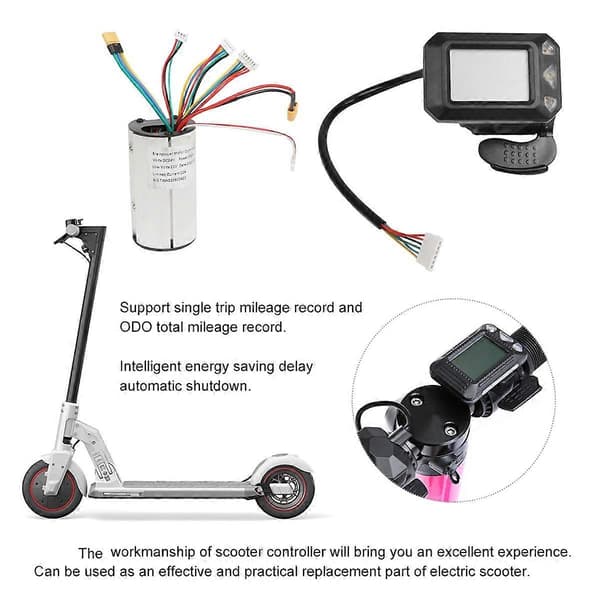 36V Elektrisk Scooter Kontroller+LCD Display+Brems+Skjøteledning Motor Kontroller Elektrisk Scooter Del