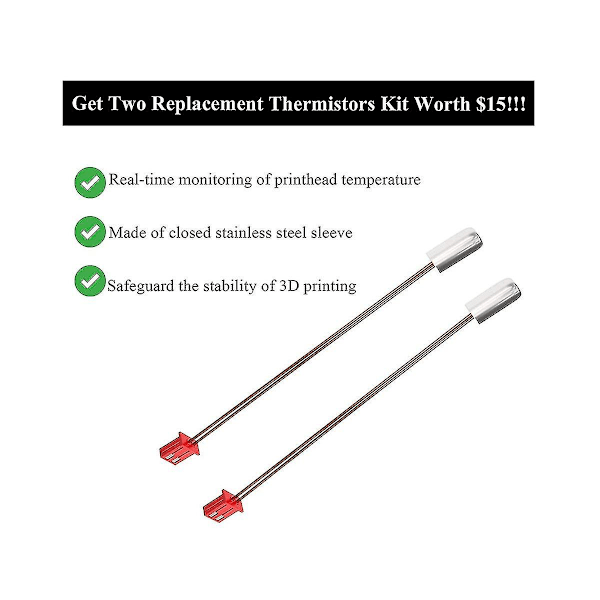 Extruder Värmeblock Kit Plus Extra Termistorer Hög Temperatur Pro 300 För Ender3s1, Bimetall He