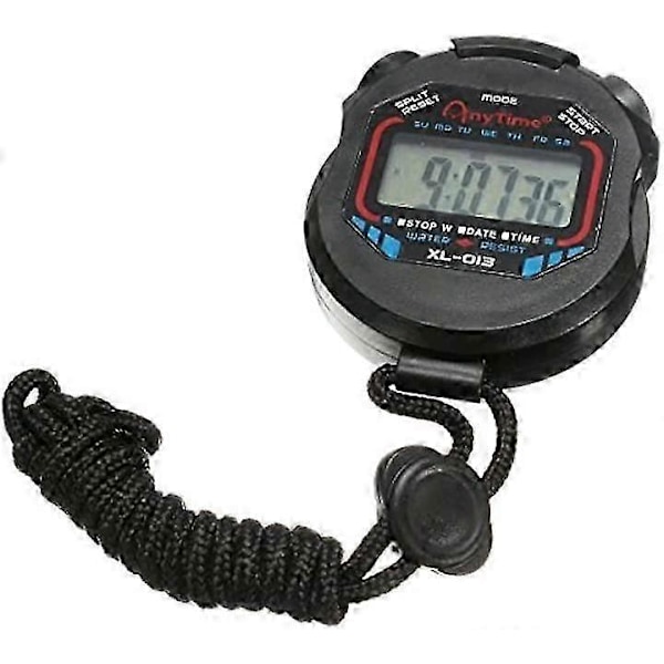 Digitalt stopur, elektronisk stopur, løbe stopur, timer, sports stopur