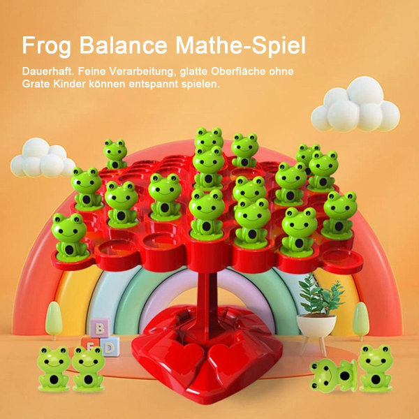 #Lärande Leksak Groda Balans Matematikspel, Pedagogisk Räkneleksak (1#