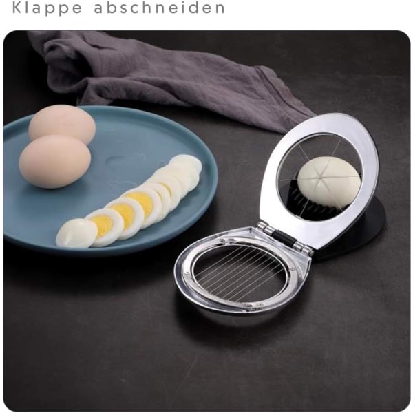*Äggskärare i rostfritt stål för ägg och ägg med 2 i 1 hållbar*