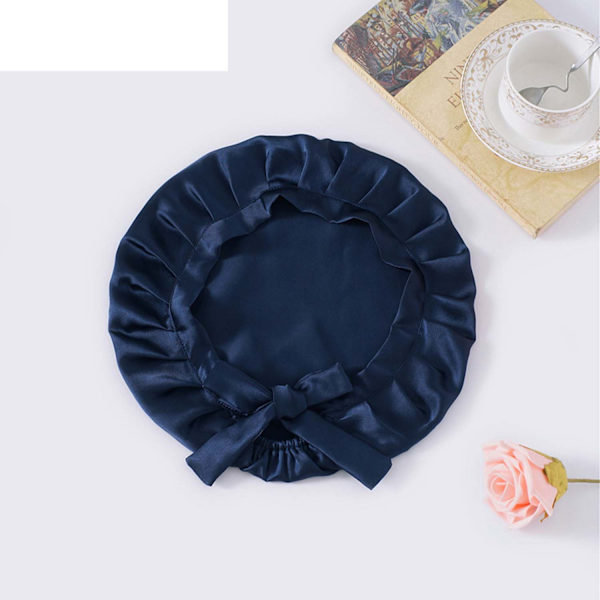 #Satiini Unihattu - Suojaa hiukset nukkuessasi Musta#