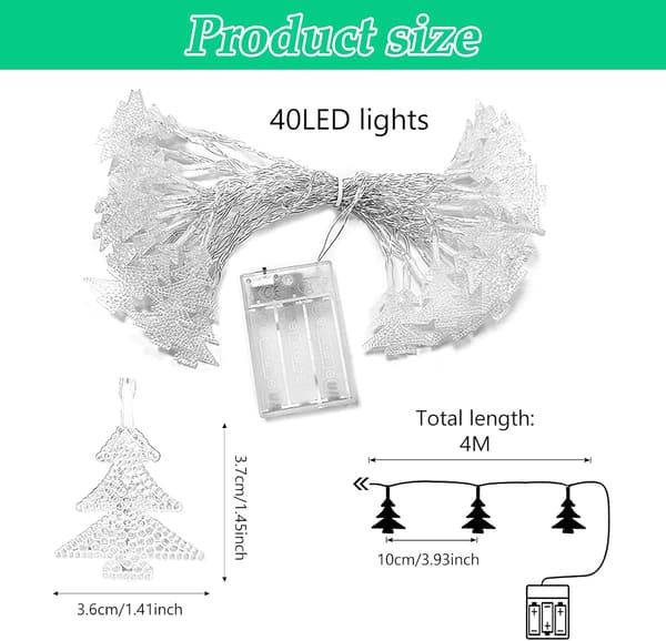 #Lyslenker, 4M 40 LED Juleleker, LED Juleleker D#