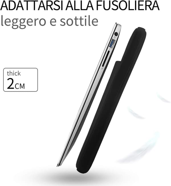 *15,6 tommer Laptop Sleeve, ivencase Bærbar PC Taske til Notebook Com*
