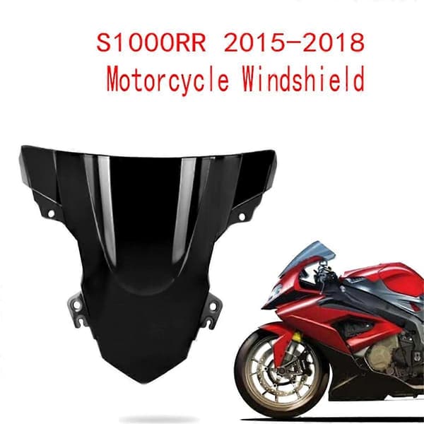 Sort Motorcykel Vindskærm Frontspoiler Vindafviser til S1000RR 2015-2018