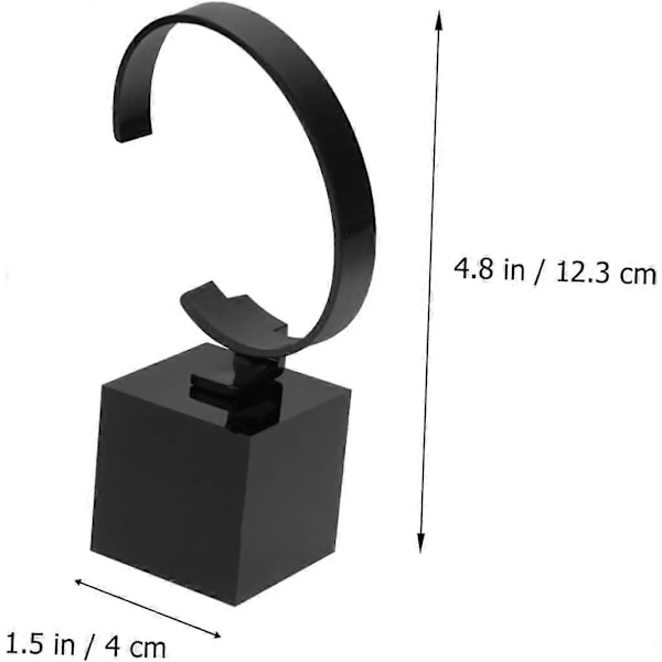 5 stk. Ur Stand Display Ur Holder Stand Armbåndsdisplay Stand Sort Opbevaringshylder Ur Display Stativ Armbåndsholder
