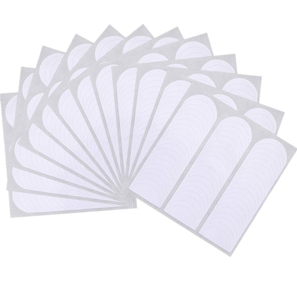 #12 st French Nagelstickers Vita Franska Naglar Självhäftande Sticker Tips Leende Linje Guide Nagelkonst Linje Dekaler för Manikyr Dekoration#