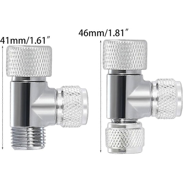2 stk. Akvarie CO2 Boble Regulator Diffuser Nål Regulator Enkelt Hoved Dobbelt Hoved til Fisketanke CO2 Bobletæller Boble Regulator