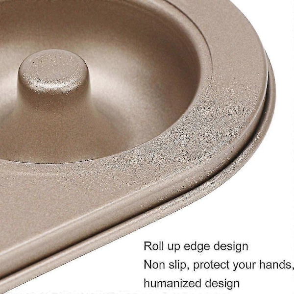 Silikon Donutpanne Sett - Non-stick Gjenbrukbare Smultring Bakeformer, Ovn- og Oppvaskmaskinsikker, Formbrett for Donuts og Bagels i Full Størrelse