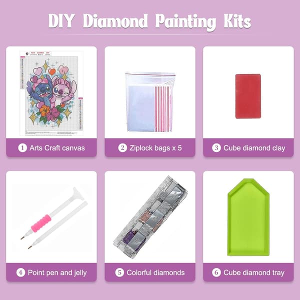 #DIY Diamantmalerisett - Søt Sting#